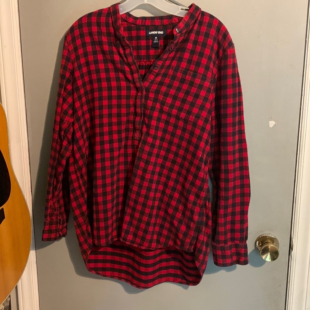 Lands End Long Sleeved Flannel